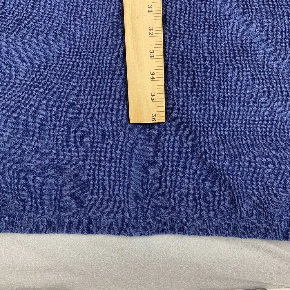 Lacoste Robe Mens Medium Blue Terry Cotton Belted Bath Lounge Sleepwear